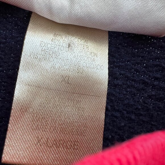 Vintage Grandma Sweatshirt XL Dog Applique Blue Double Neck MC Sportswear Crew - Picture 6 of 6